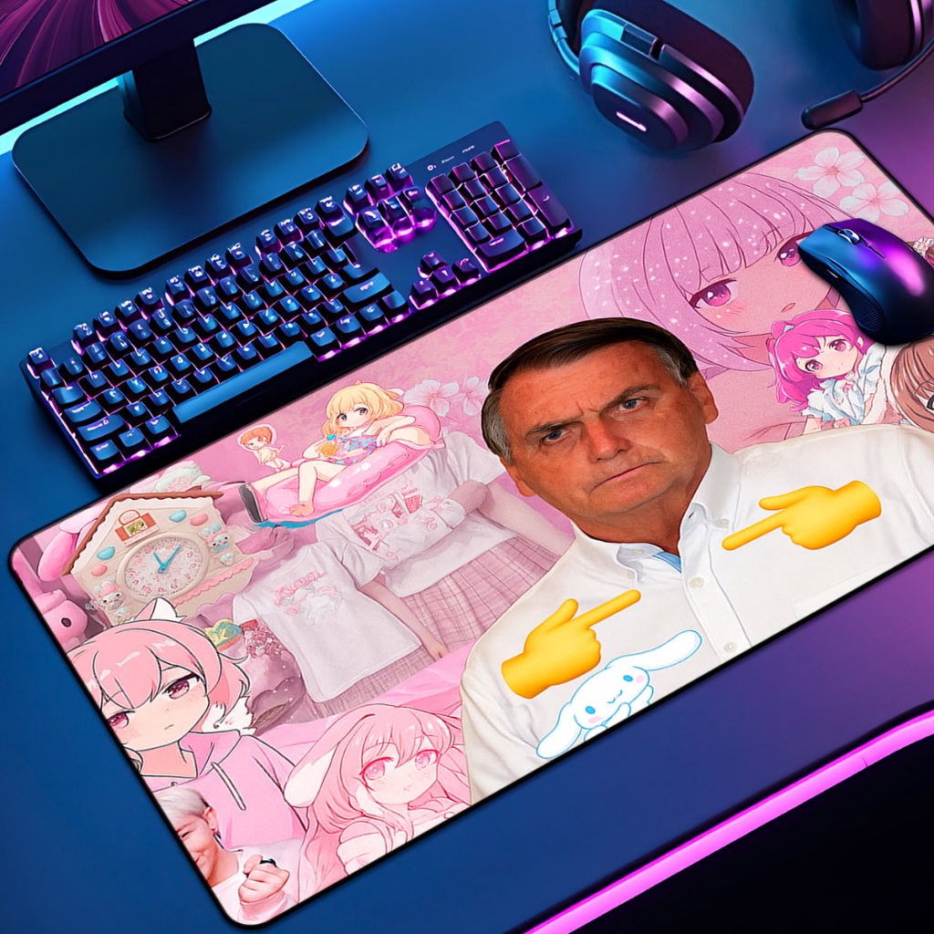 Mouse Pad Grande Artes Zueira 65x30 70x35 80x35 90x40 90x50 120x60 Antiderrapante Borda Costurada