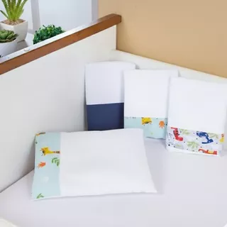 Jogo 2 Peças Lençol Berço Padrão Americano Com Elástico e Fronha - Microfibra antialérgico em Oferta na Shopee