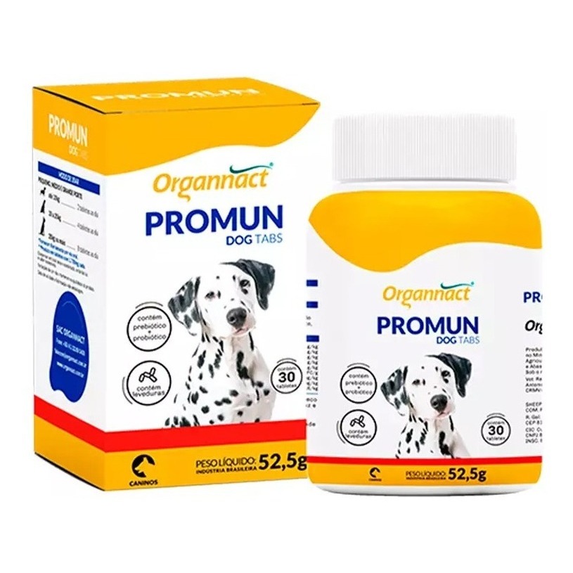 Promun Dog Tabs Suplemento Cães 52,5 g 30 Tabletes | Shopee Brasil
