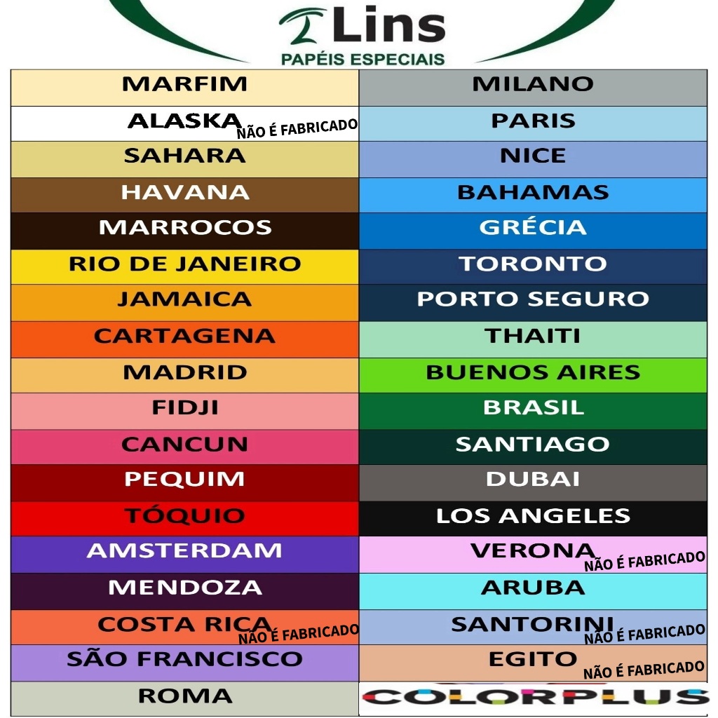 Papel Color Plus Cores Variadas 80g / 66x96 / 10 Unid ESCOLHA A COR ...