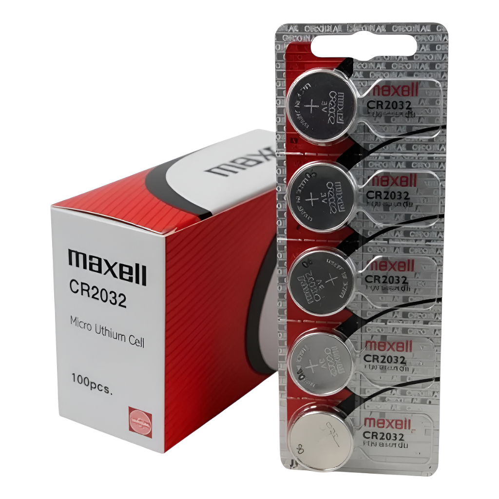 05 Pilhas Baterias Botão Cr2032 Maxell - 5 Unidades | Shopee Brasil