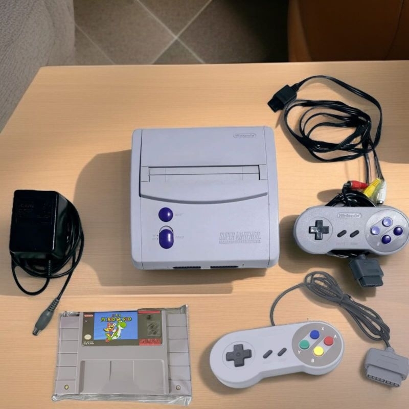 Super Nintendo Baby Original + 2 Controles + Cartucho Mario World ...