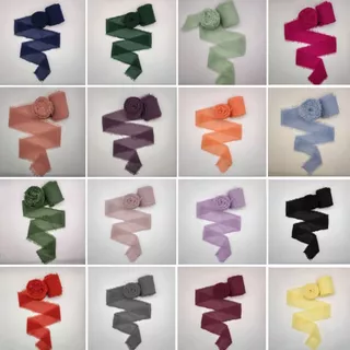 Fita Chiffon Rústica Desfiada para Laço e Convites | Fita Artesanal 5 Metros