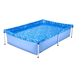 Piscina 1000L Mor Estruturada Desmontável Retangular Oferta em Oferta na Shopee