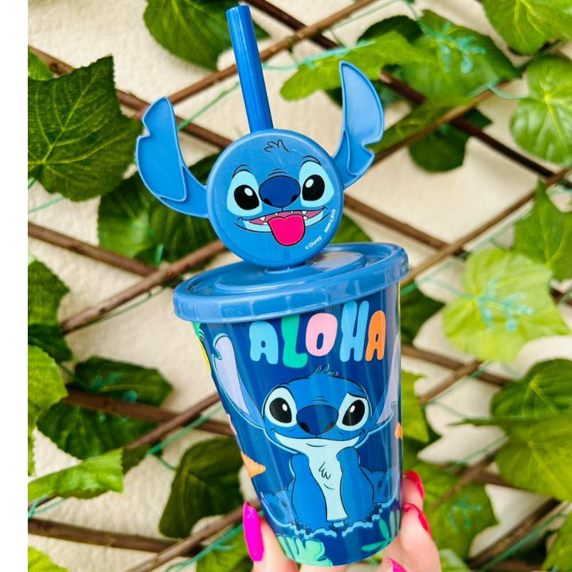 Copo Stitch com Canudo Avon 280ml Disney Coleção Casa e Estilo Infantil ...