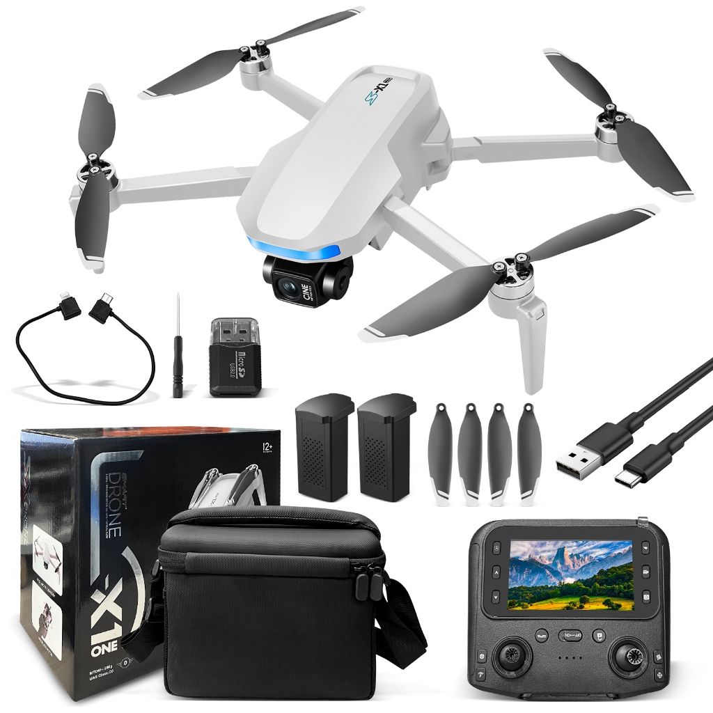 Drone GPS S-X1 Dobrável com Câmera 4K Dupla, Motor Sem Escova, Alcance 500m para Fotografia Aérea em Oferta na Shopee