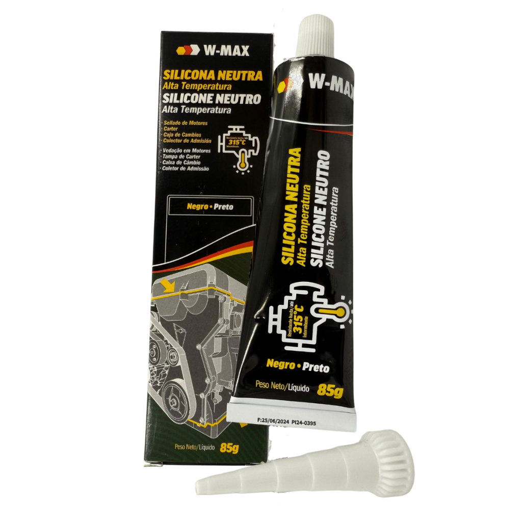Silicone Alta temperatura Preto Wurth Cola Motor e Junta 85g Resistente ...