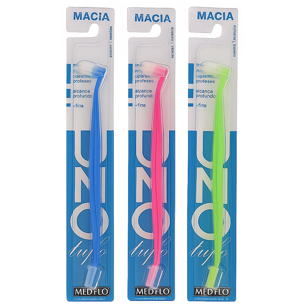 Kit 3 Escovas Dentais Unitufo Limpeza Entre Dentes Medfio | Shopee Brasil