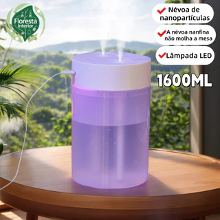 Umidificador De Ar 1600ml Purificador De Ar Para Quarto Ultrassônico Usb Com Led
