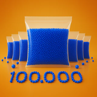 100.000 Bolinhas De Gel Azul para Arminha Orbeez de munição lançador 7-8mm Gel Blaster
