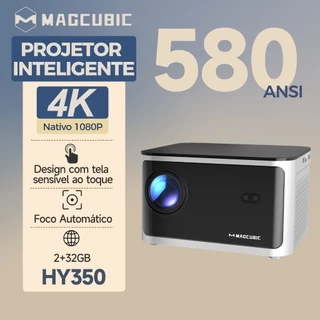 MAGCUBIC HY350 Projetor 580ANSI 1080P Full HD Home Theater Foco automático Assistente de voz em Oferta na Shopee