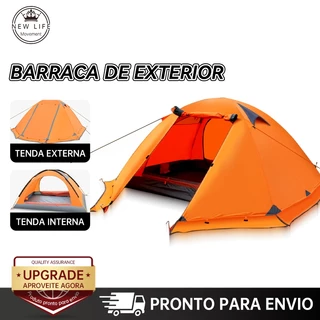 Barraca De Acampamento Automático Para Camping 2-3 Lugares Ventilacao 250*210*115cm Portátil A Prova D'agua Dois em Oferta na Shopee