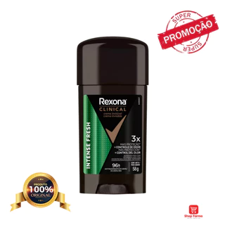 Desodorante Antitranspirante Rexona Clinical Creme Intense Fresh 96h com 58g