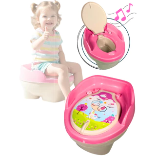 Troninho Infantil Musical 3x1 Penico Assento Redutor Criança Menina em Oferta na Shopee