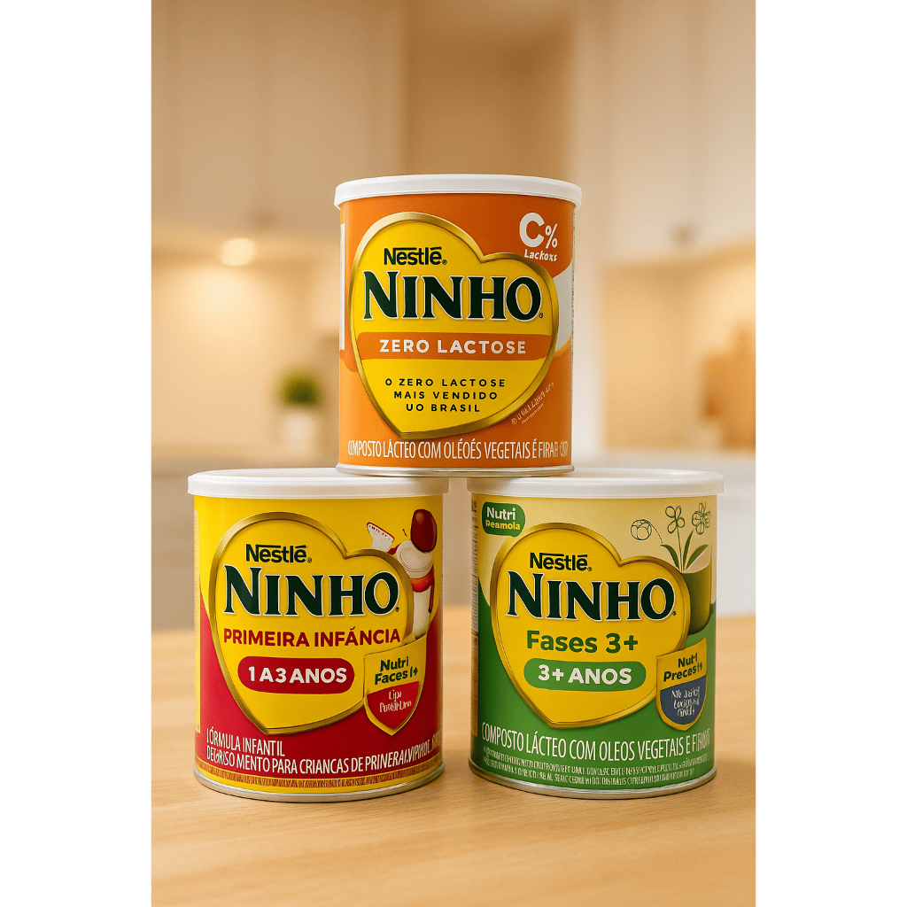 Leite Ninho Fases 1+ e 3+ 800g / Ninho Zero Lactose 380g – Original ...