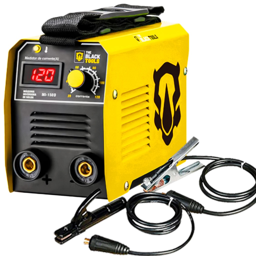 220V Máquina Inversora De Solda Portátil 120A Profissional The Black ...
