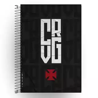 Caderno Personalizado Vasco da Gama | Capa Dura Plastificada | 1 a 20 Matérias | Escolar e Universitário | Envio Rápido