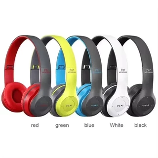 Fone De Ouvido Bluetooth P47 Wireless 5.0 Headphone Micro Sd em Oferta na Shopee