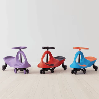 Carrinho Ginga Car Gira Infantil 100kg Multi Cores