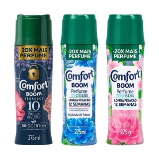 amaciante Comfort boom explosão de frescor 275gr bolinha azul perfume em cristais