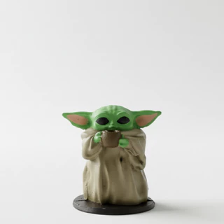 Baby Yoda Grogu 12cm Resina - Star Wars The Mandalorian Colecionável - Boneco Geek Decoração