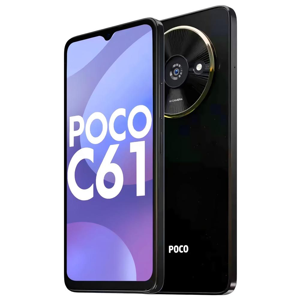 POCO C61 4GB/128GB 黒色 Xiaomi Poco C61 4GB/64GB Preto Diamond Dust | Tela 6.71” | Dual