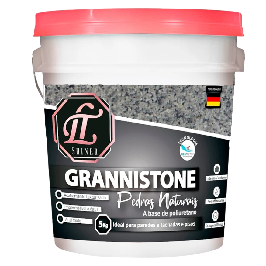 Revestimento De Pedras Naturais Para Piso e Parede Grannistone 5KG Rende Ate 2m² - LT Shine
