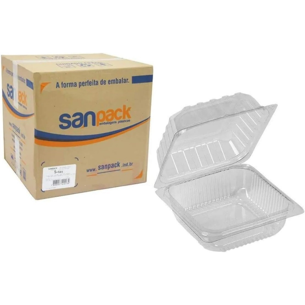 EMBALAGEM S641 ARTICULADAS DOCE QUADRADO 105X56MM C/300 SANPACK ...