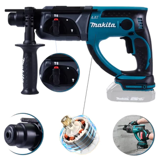 Martelete Combinado A Bateria 18v Dhr202z Makita em Oferta na Shopee