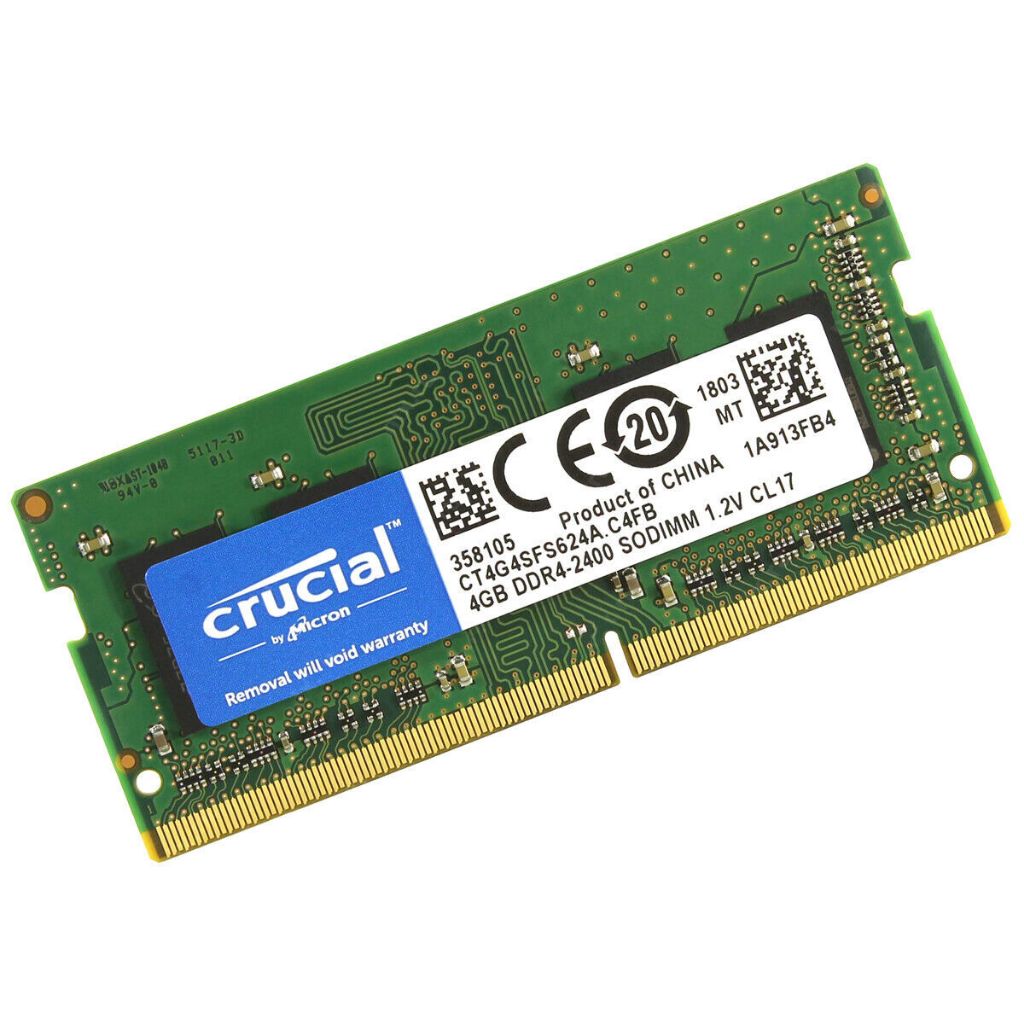 CRUCIAL DDR4 8GB 2400MHZ NOTEBOOK CT8G4SFS824A | Shopee Brasil