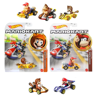 HOT WHEELS MARIO KART – MODELOS ORIGINAIS - LUIGI, BROWSER, TONOOKI, YOSHI, MARIO, WALUIGI E MAIS