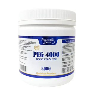 Peg 4000 Polietilenoglicol sem eletrólitos 500gr em Oferta na Shopee