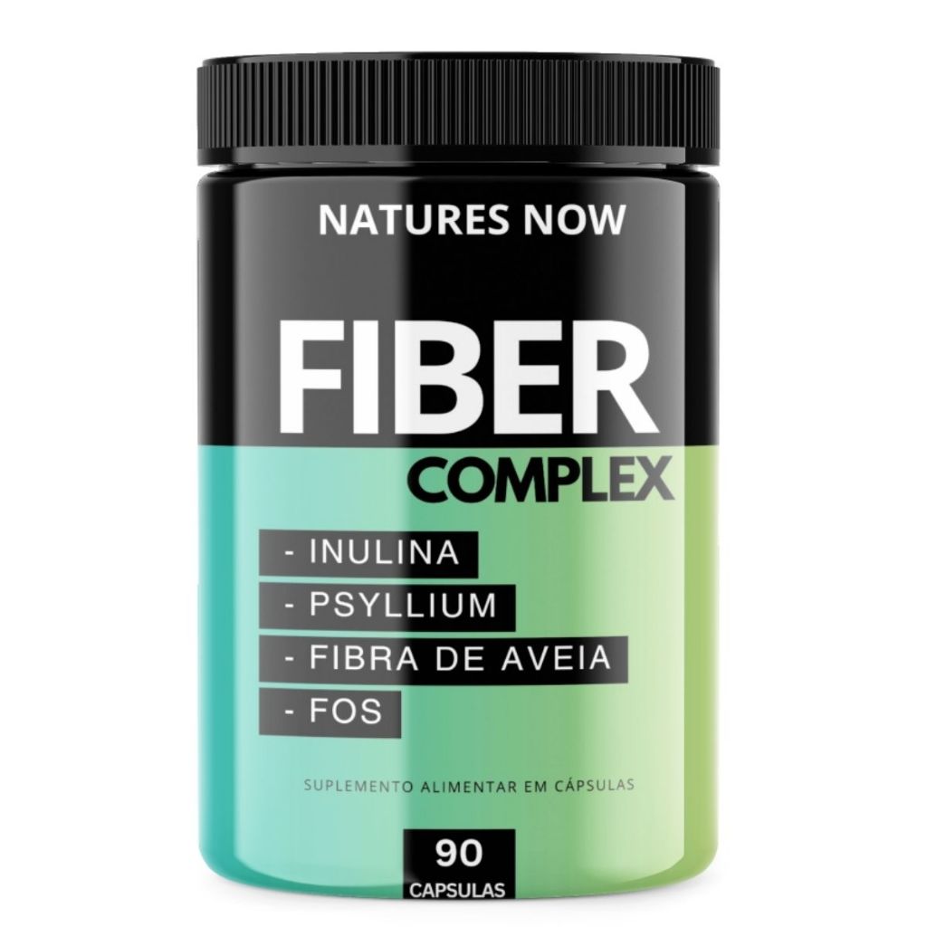 Fiber Complex 90 Capsulas - Natures Now psyllium fibras inulina ...