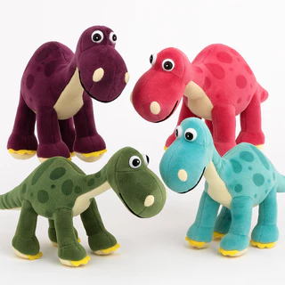 Boneco De Dinossauro Arlo Ursinho de Pelúcia De 30cm Pintinhas Brinquedo Infantil Bichinho Criança