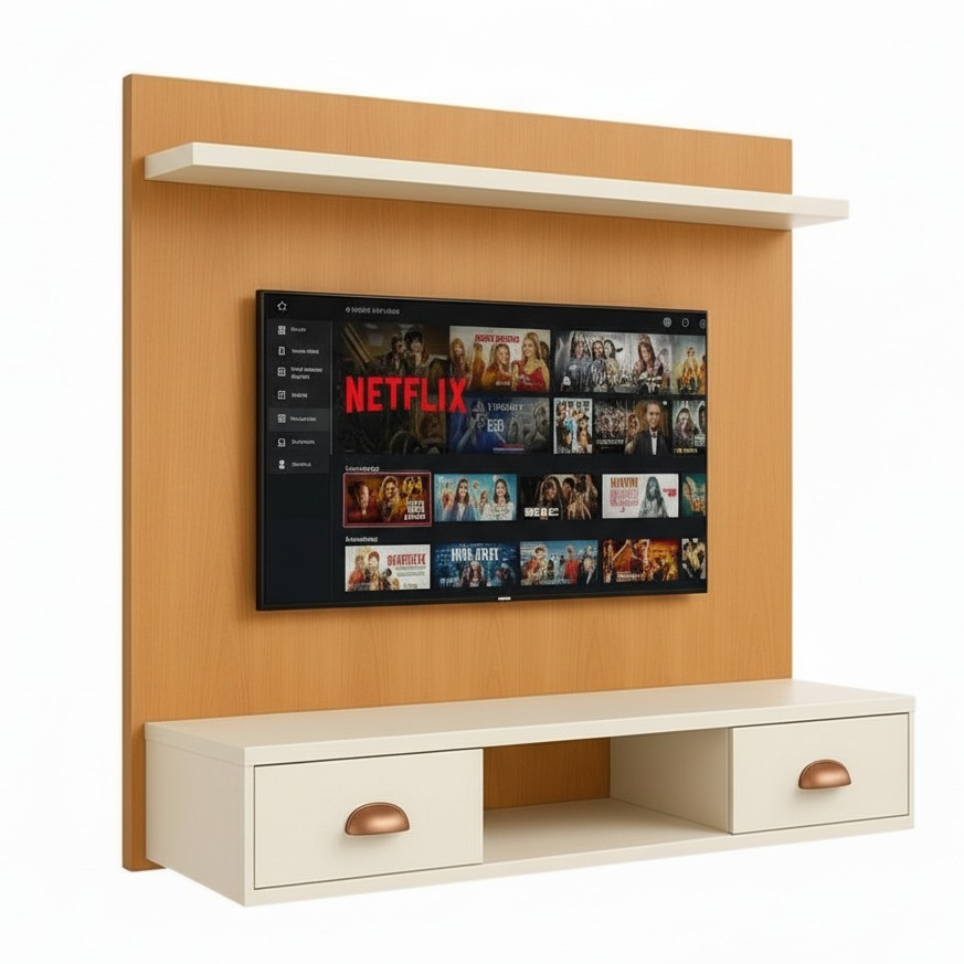 Painel Para Tv 45 Polegadas De Parede Rack 2 Portas Moderno - T&T ...
