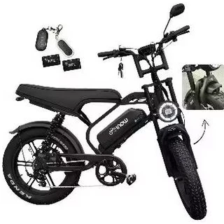 🚲 Bicicleta Elétrica Potente V40 Pro Inow 1000W Aro 20 Bateria 48v Autonomia 60km Cadeado Sem CNH Cartão NFC