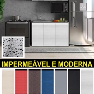 Cortina Pia cozinha impermeável Adesiva - moderna e Pratica 1,38m x 0,80cm