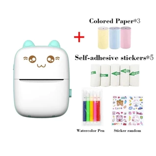 Mini Impressora Térmica Portátil sem Fio Bluetooth Compatível com Android/iOS Térmico para Fotos e Desenhos