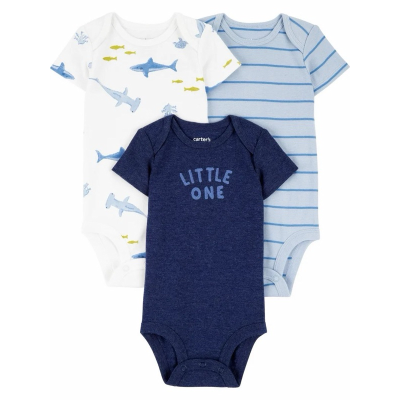 Kit Body 3 peças Algodão Child of Mine CARTERS Bebê Menino 3M ao 24M em Oferta na Shopee