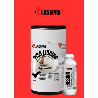 Piso liquido argapro autonivelante (CINZA CLARO) kit 20kg