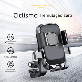 Suporte Celular Universal Moto – Bicicleta Elétrica, Anti-Vibração