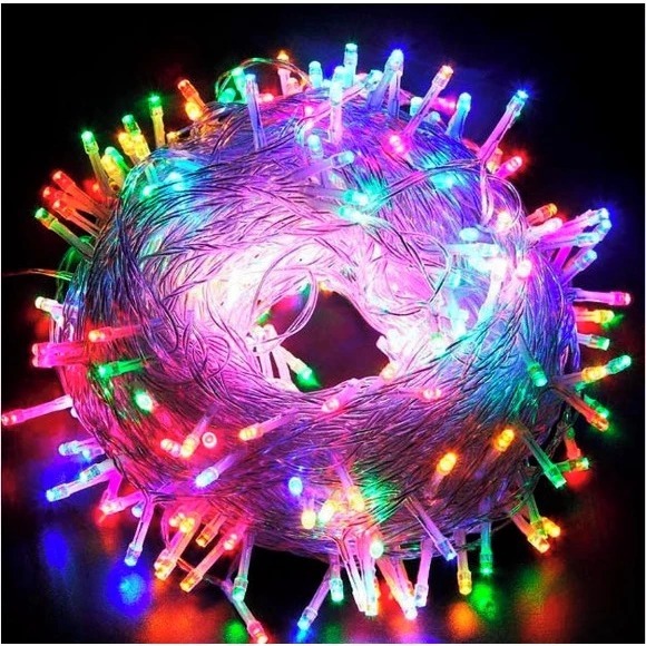 Pisca Pisca LED 10 Metros 100 LEDs Colorido 127V – Decorativo Natal Festa Ambiente