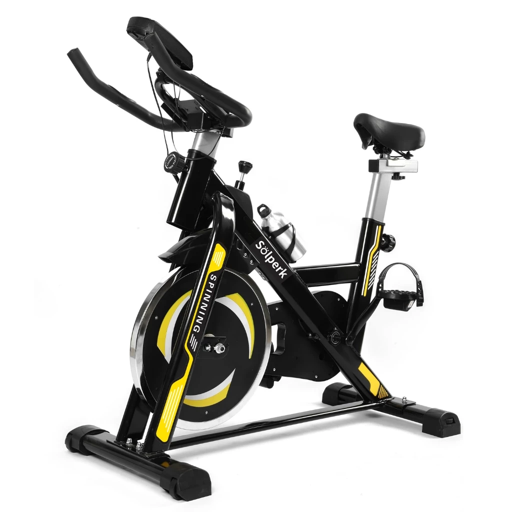 Bicicleta Ergometrica Spinning Com Roda De Inércia Para Fitness Profissional e Treino Esportivo