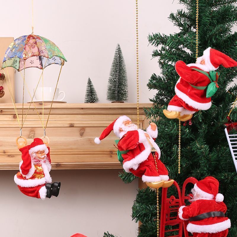 Boneco Papai Noel Sobe E Descer Musical Canta Movimento