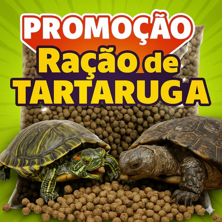 Ração Nutritiva Premium para Tartarugas, Jabutis e Répteis