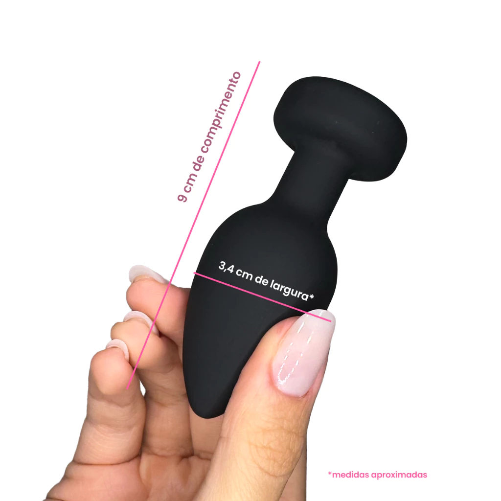 Plug anal vibrador recargable con control remoto y 9 modos de vibración