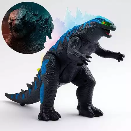 Godzilla Dinossauro O Rei Dos Monstros Brinquedo Menino Boneco Com Luz Som E Movimento A Pilha