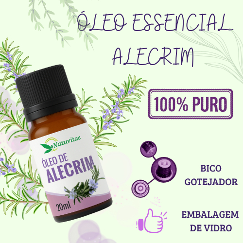 Óleo Essencial Alecrim 100% Puro - Kits de 1, 2 e 3 frascos | Shopee Brasil