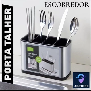 Escorredor de Talheres em Aço Inox Organizador Moderno v2026