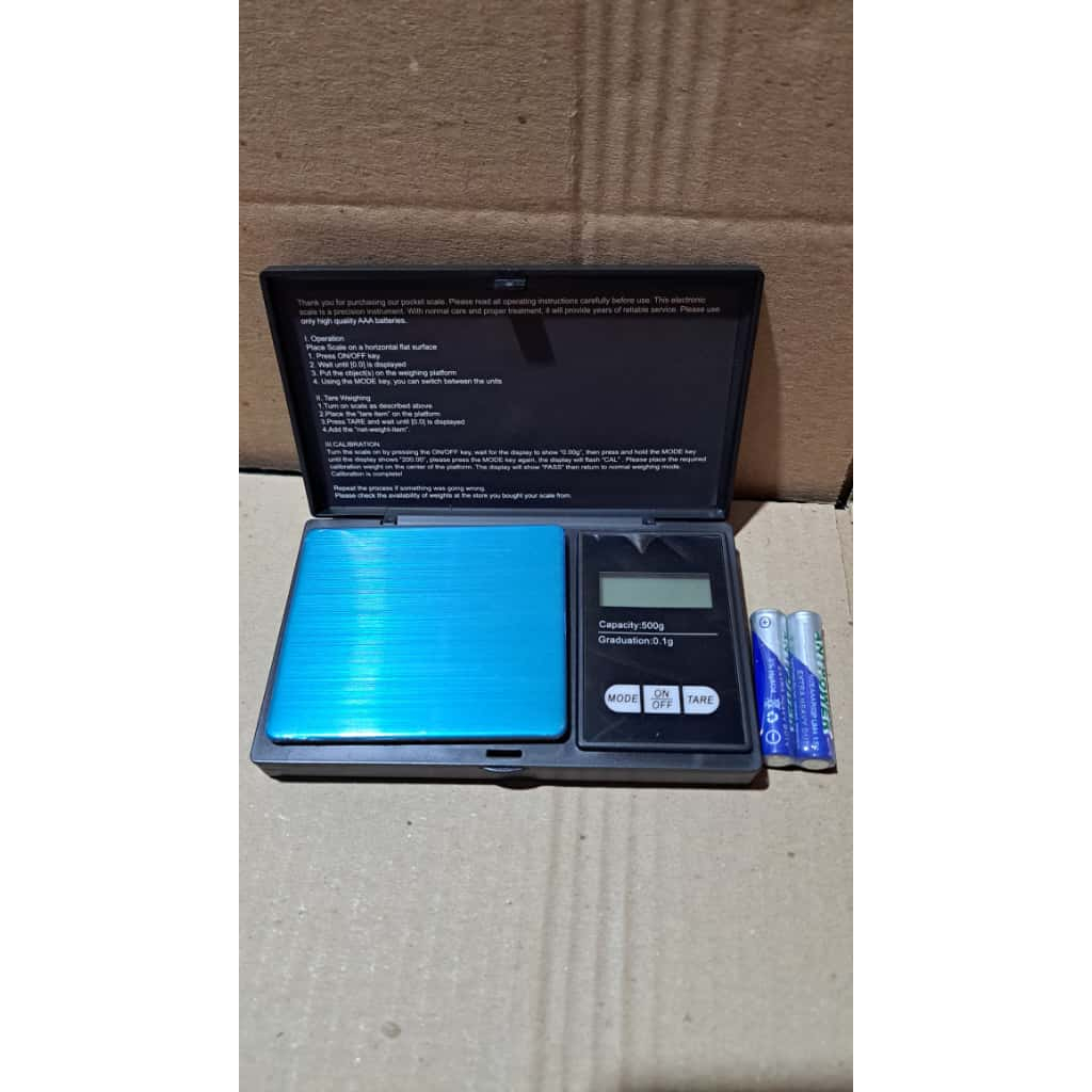 Mini Balança Alta Precisão Portátil 0,1g A 500g Digital PR-32